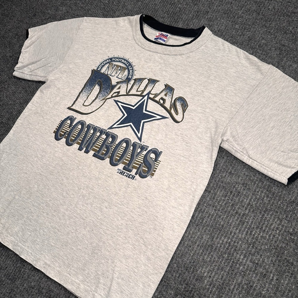 Vintage Dallas Cowboys T Shirt Adult Sz XL Single‎ Stitch On Ultra Trench Tag